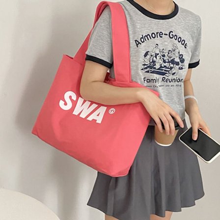 Printed olkalaukku Ostoskassi Rantalaukku PINK