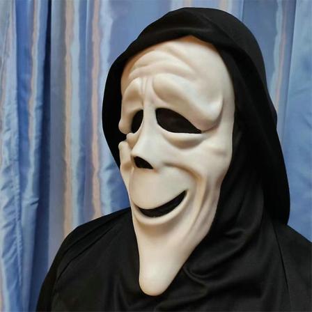 Ghost Face Scream Movie Horror Mask Halloween Killer Cosplay Voksen Kostume Tilbehør Rekvisitter 7
