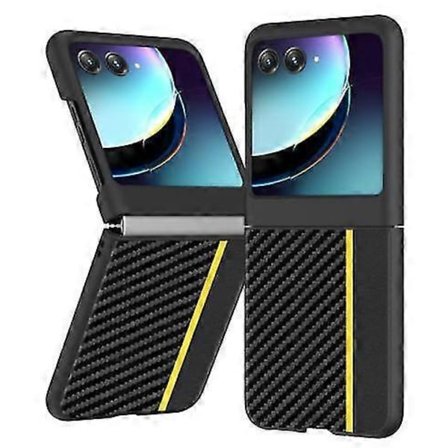 Karbonfiber Mønster Deksel For Motorola Moto Razr Plus 2023, Ultratynt Beskyttelsesdeksel For Motorola Moto Razr+