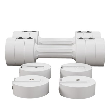 Rootz justerbara hantlar set - vikter - fitnessvikter - Portable & Compact - 7,5 cm x 26,5 cm - Boost Strength & Endurance