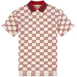 Kids - Gucci Ivory All Over Logo Polo 4 years - Dresses - 4 years - Red - Mädchen