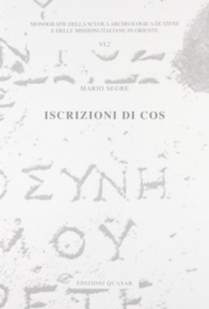 Iscrizioni di Cos Mario Segre
