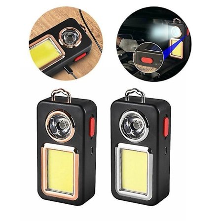 Aurinko LED Taskulamppu COB Lyhty Työvalaisin USB Ladattava Lamppu