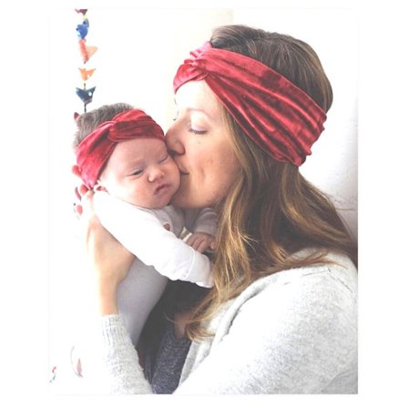 Mamma & baby hårband 2st / Set Sammet