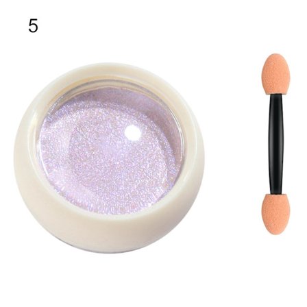 2g Mirror Effect Nail Aurora Powder Persistent With Brush Solid Chrome Manicure Art Decorations Rubbing Dust For Female