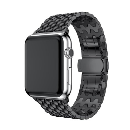 Metallarmband i Fjärilspänne Apple Watch Ultra 2 49mm Svart