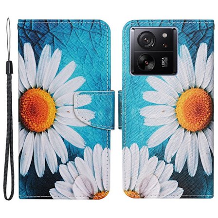 Wonderland Xiaomi 13T / Xiaomi 13T Pro / Xiaomi Redmi K60 Ultra flip kuoret - Suuri Krysanteemi