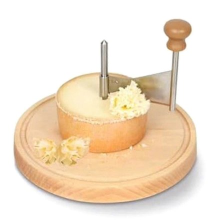 Cheese Shaver & Slicer in Stainless Steel - Perfect for Tête De Moine Cheese & Chocolate, Multifunctional Kitchen Tool