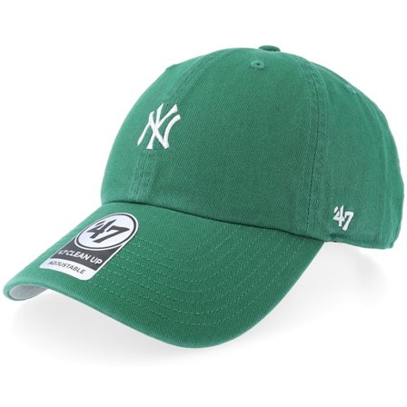 47 Brand - MLB Grønn unconstructed Caps - New York Yankees Base Runner Clean Up Kelly Green Dad Cap @ Hatstore
