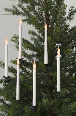 Jotex - SLIMLINE juletrebelysning LED Matt hvit hvit - Kjøp Dekorativ julebelysning hos Jotex