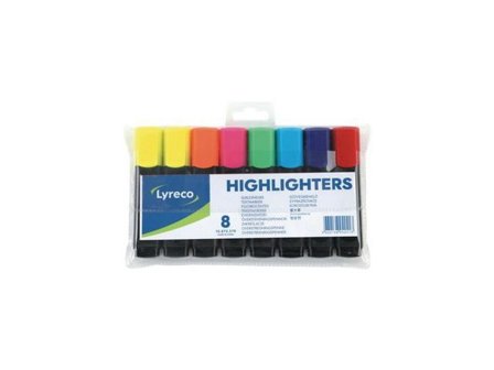 LYRECO Överstrykningspenna 2-5mm 8/fp - Lyreco - Kontorsmaterial - Pennor - Överstrykningspennor