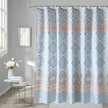 Mandala Duschdraperi Polyestertyg Badrumsdraperi Mögel & Mögelbeständig Med 12 Gardiner 180 x 180cm Lång Duschdraperifoder Tvättbar