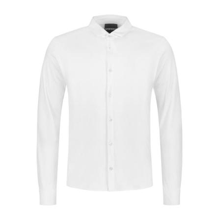 Emporio Armani, Shirt Wit, Heren, Maat:M