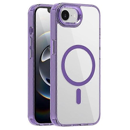 Kompatibelt deksel for iPhone 16e TPU+PC Transparent Magnetisk Telefondeksel
