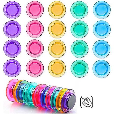 20 st starka magneter kylskåpsmagneter färgglada whiteboard organizer dekorativa kylskåpsmagneter tillbehör kylskåpsmagneter
