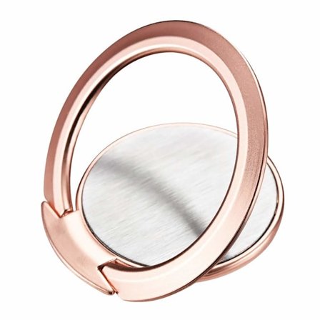 Telefon Ring Holder, Ultratynd 360° Roterende Fingergreb Ring Holder Kompatibel med Magnetisk Bilholder til iPhone Samsung Galaxy (Rose Gold)
