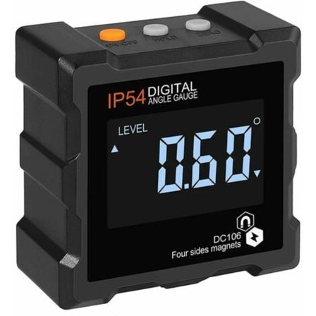 360° LCD-digitaalinen kaltevuusmittari Magneettinen digitaalinen kaltevuusmittari Elektroninen kaltevuusmittari, Automaattinen virrankatkaisu, 