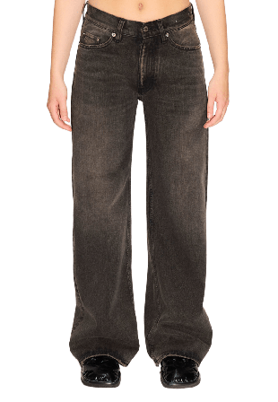 Hope Shake Jeans Dirty Black Vintage Byxor Dam Svart 2632