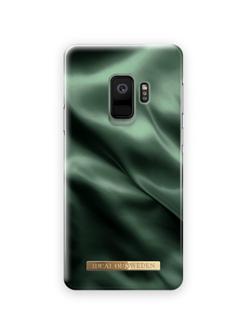 Unisex Hülle, Galaxy S9 Emerald Satin Handyhülle