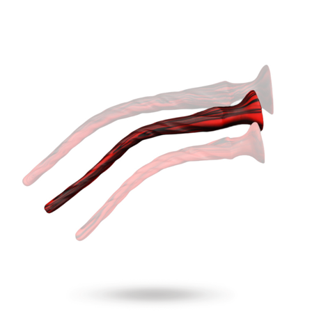 Torthy Dildo Black/Red 50 cm - Vuxen.se - Stor butt plugg, stor dildo