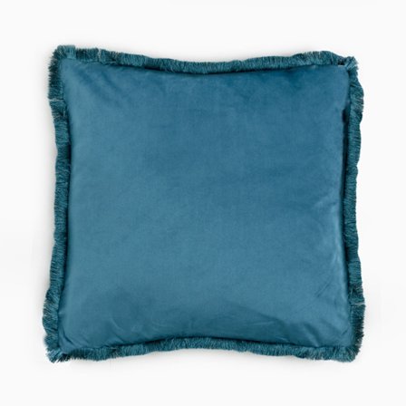 Samettinen tyyny 45x45cm, Petroolinsininen sisustustyyny