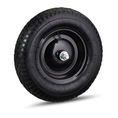 Hjul til trillebør 4,80 4,00-8 med aksel