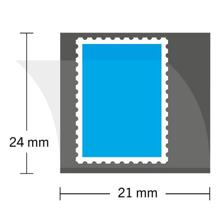 HAWID - Tilskårne - 21x24 mm - Sort - 50 stk