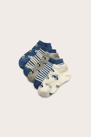 Kappahl | Skarpetki-stopki, 5-pak | Offwhite
