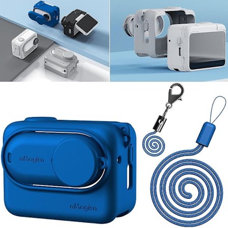 Silikonfodral för Insta360 Go 3 med snodd och skyddstillbehör för Insta360 Go 3