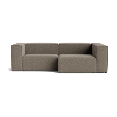 Lissabon Chaiselong Sofa, Højrevendt, Slidstærk & Blød - Nordic Grå - 260x130x72cm - Sofa med Krydsfiner Ramme, Perfekt til Stuen