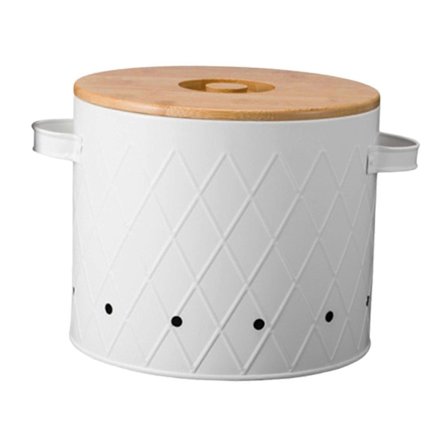 Potatislåda Matförvaringsbehållare med Lock Grönsaksförvaringslåda Kök Förvaringsburk för Skafferi Bänkskiva - Perfet