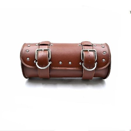 Motorcykel Styr Taske Motorcykel Gaffel Værktøjstaske Motorcykel Værktøjstaske PU Læder Med 2 Stropper