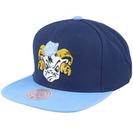 Mitchell & Ness - Azul snapback Gorra - North Carolina Tar Heels Team 2 Tone 2.0 Navy/Light Blue Snapback @ Hatstore