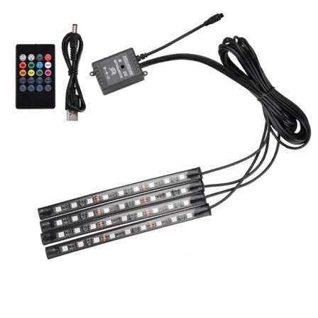 IC 36-lys LED-lamper for interiør stemning fotrom lysstripe USB-hode