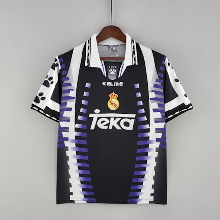 REAL MADRID 1997 - 1998 TREDJE DRAKT Retro Fotballdrakt for Menn
