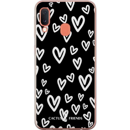 Yhteensopiva Puhelinkuori Samsung Samsung Galaxy A20e Cactus and Friends - Handdrawn Love Chaos