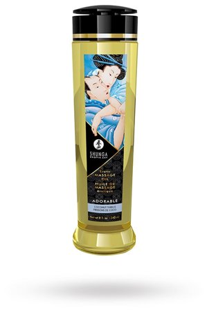 Shunga: Erotisk Massageolja - Adorable Coconut 240 ml - Erotik Vuxen: Massasjeoljer