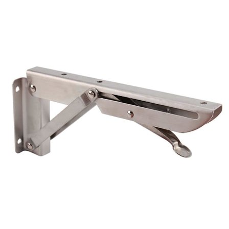 2 st Fällbart Hyllkonsol 12 tum K Typ Rostfritt Stål Stark Bärande Fällbart Bord Hopfällbart Stödkonsol