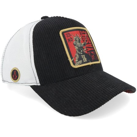 Capslab - Black trucker Czapka Z Daszkiem - Assassin's Creed Shadows Yasuke Grey/Black -os @ Hatstore