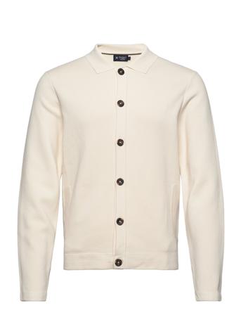 Knitted Overshirt Neuletakki Kermanvärinen Hackett London