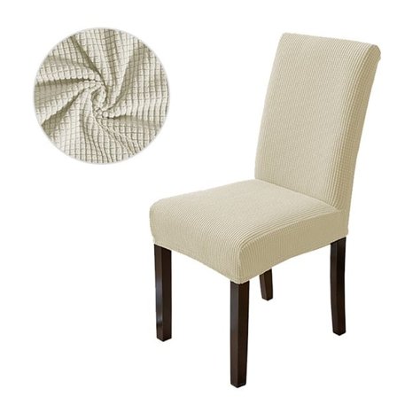 Elastisk stolebetræk - hvid