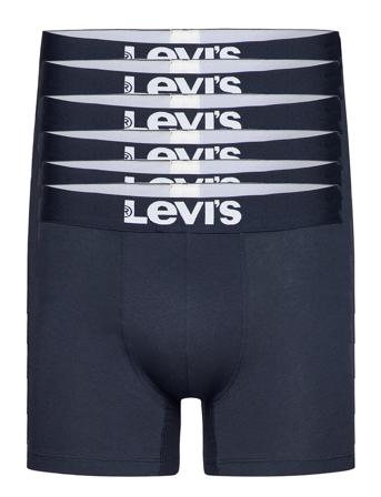 Levis Men Solid Basic Boxer Brief 6 Blue Levi ́s