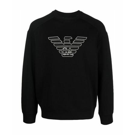Emporio Armani, Sweatshirts Zwart, Heren, Maat:XL