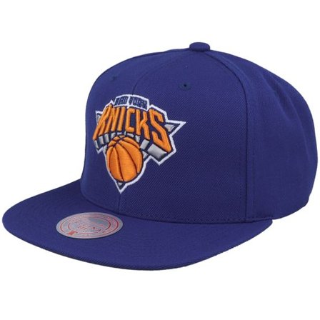 Mitchell & Ness - NBA Blå snapback Keps - New York Knicks Team Ground 2.0 Blue Snapback @ Hatstore