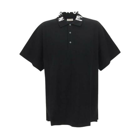 Alexander McQueen Logo Polo Sort, Herre