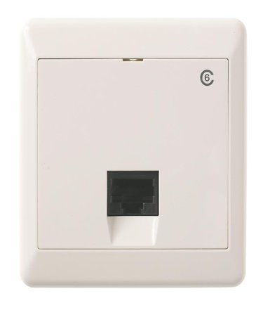 Elko UTP C6 Modulaarinen pistorasia pinta-asennettava, valkoinen 1 x 8 K6, Tietokoneet & internet