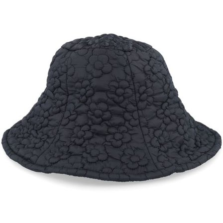 Seeberger - Svart bucket Hatt - Quilted Gesteppt 10 Black Bucket @ Hatstore