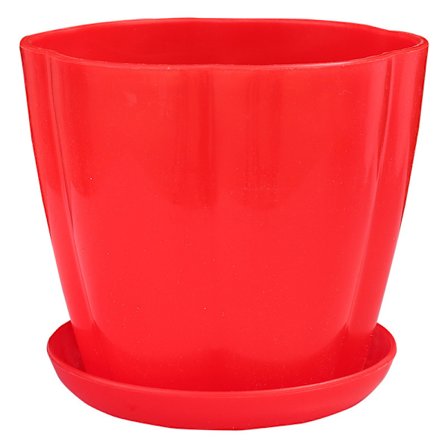 Plastik Plantekasse, Blomsterpotte, Indendørs Moderne Dekorativ Plastik Plantekasse med Drænhul og Bakke til Alle Indendørs Planter, Sukkulenter, 