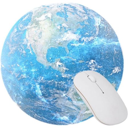 Rund Musmatta, Rund Mönstrad Musmatta Spelmusmatta med Ru