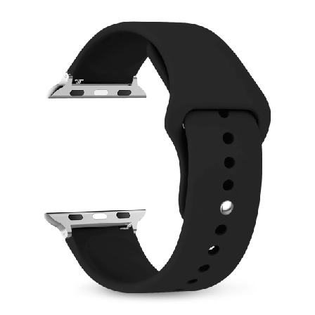 rem För Apple Watch -band 40mm 44mm 49mm 45mm 41mm 38mm 42mm Silikonbältesarmband iWatch series se 9 8 7 6 5 3 ultra 2 band Black 42 44 45 49 mm